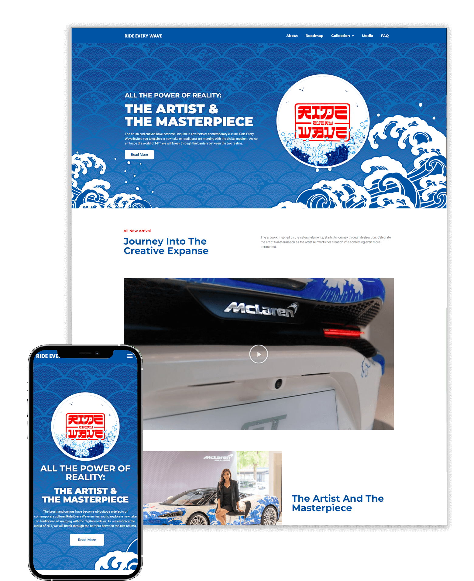 Ride Every Wave mockup- Web Design Malaysia - Dita Studio - Digital Marketing Agency Malaysia