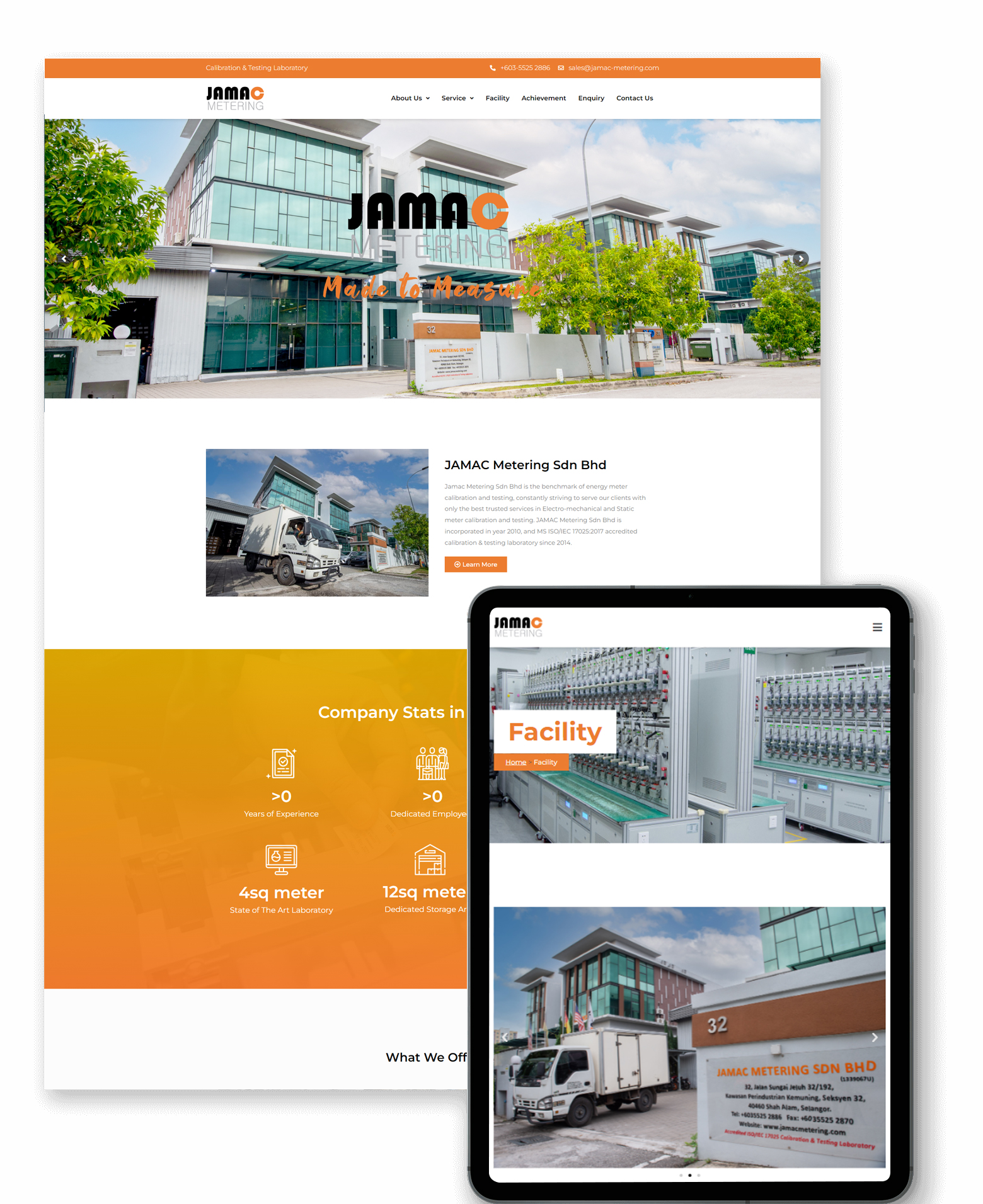 jamac web design mockup - Dita Studio - Digital Marketing Agency Malaysia