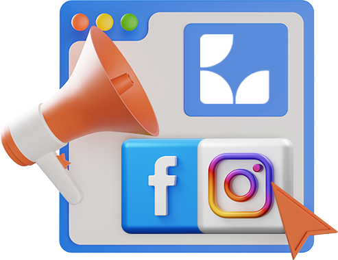 speaker and facebook instagram logo - Dita Studio - Digital Marketing Agency Malaysia