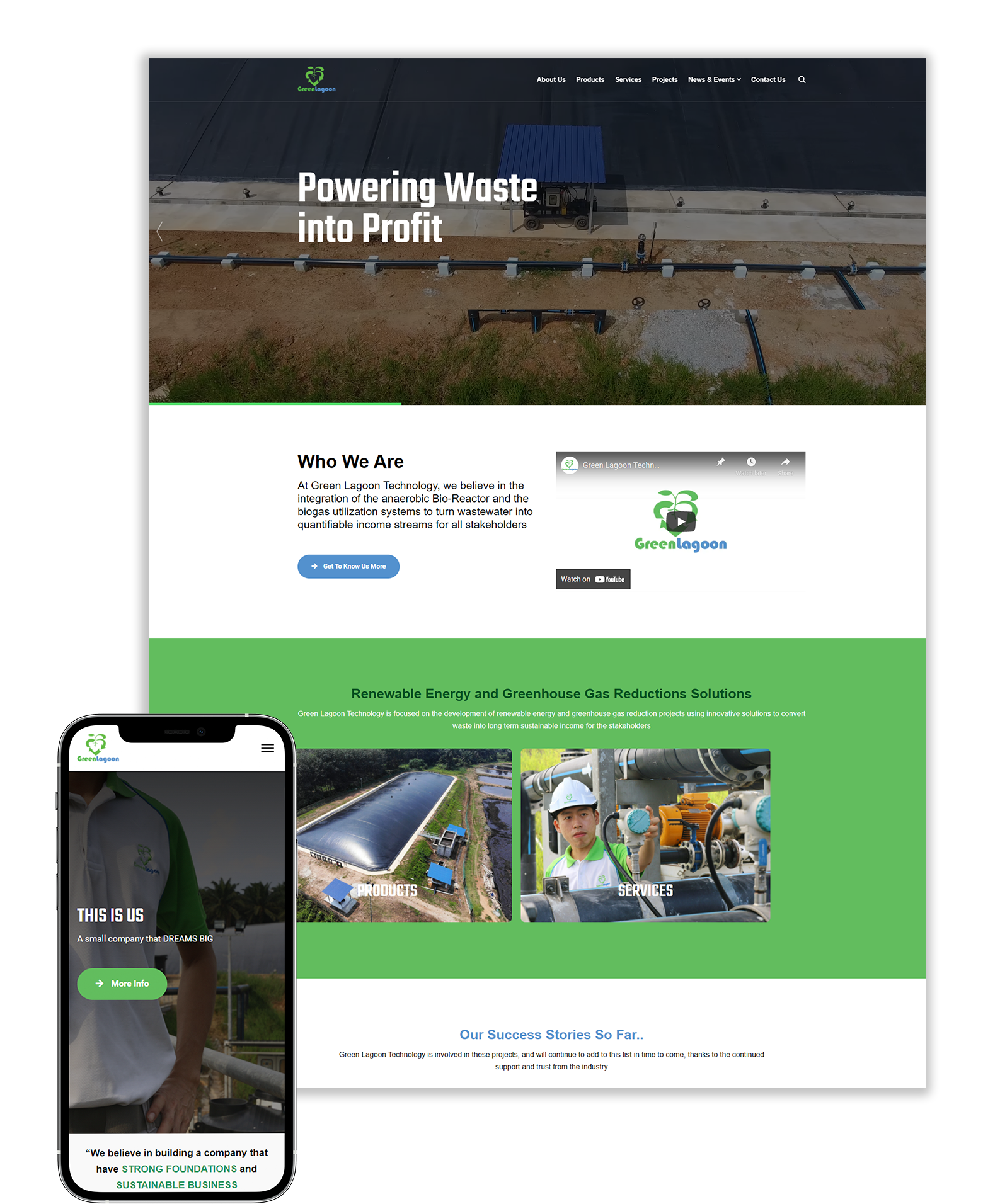 green lagoon web design malaysia mockup - Dita Studio - Digital Marketing Agency Malaysia
